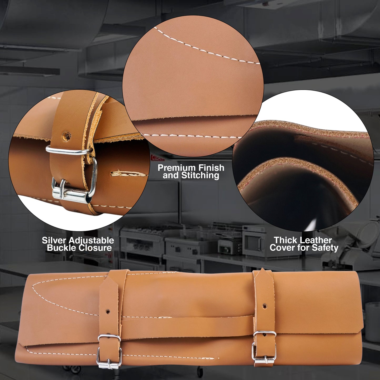 Handmade Damascus Steel Kitchen Chef Knife Set of 5 pcs with Leather sheath, 5 pieces Handforged Culinary Knife Set - ZAB KNIVES