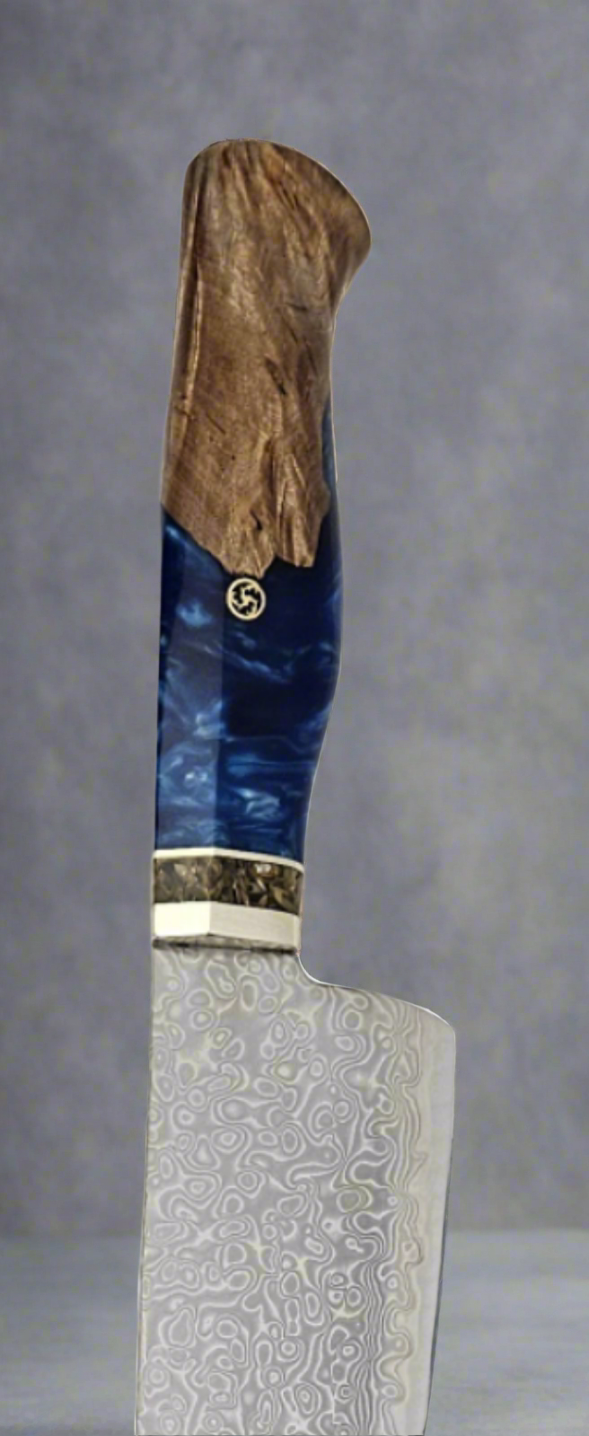 Premium Damascus Steel Chef Knife with Stabilized Maple Burl Handle – Sharp, Durable, and Perfectly Balanced